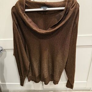 Elegant Brown  gold fall Sweater
